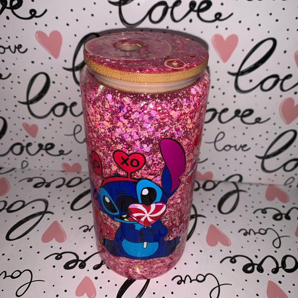 Stitch Lollipop SnowGlobe Cup